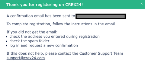 CREX24 口座開設 登録